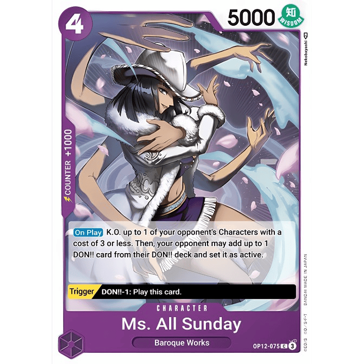 Ms. All Sunday (OP12-075)