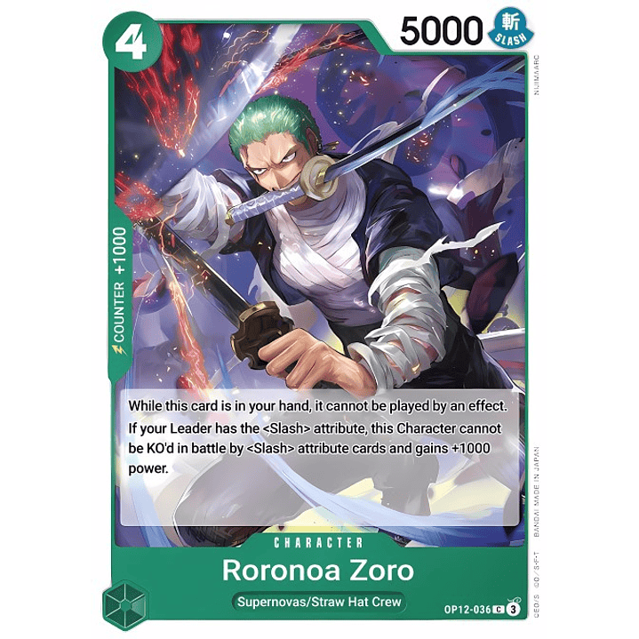 Roronoa Zoro (OP12-036)