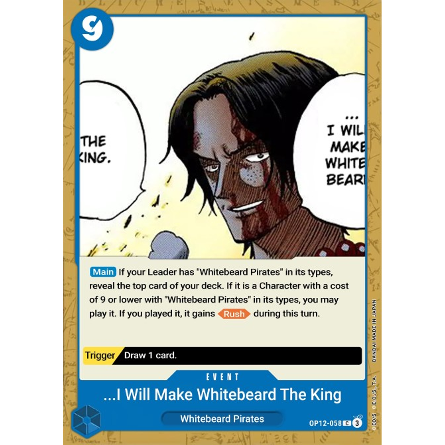 I Will Make Whitebeard the King of the Pirates (OP12-058)