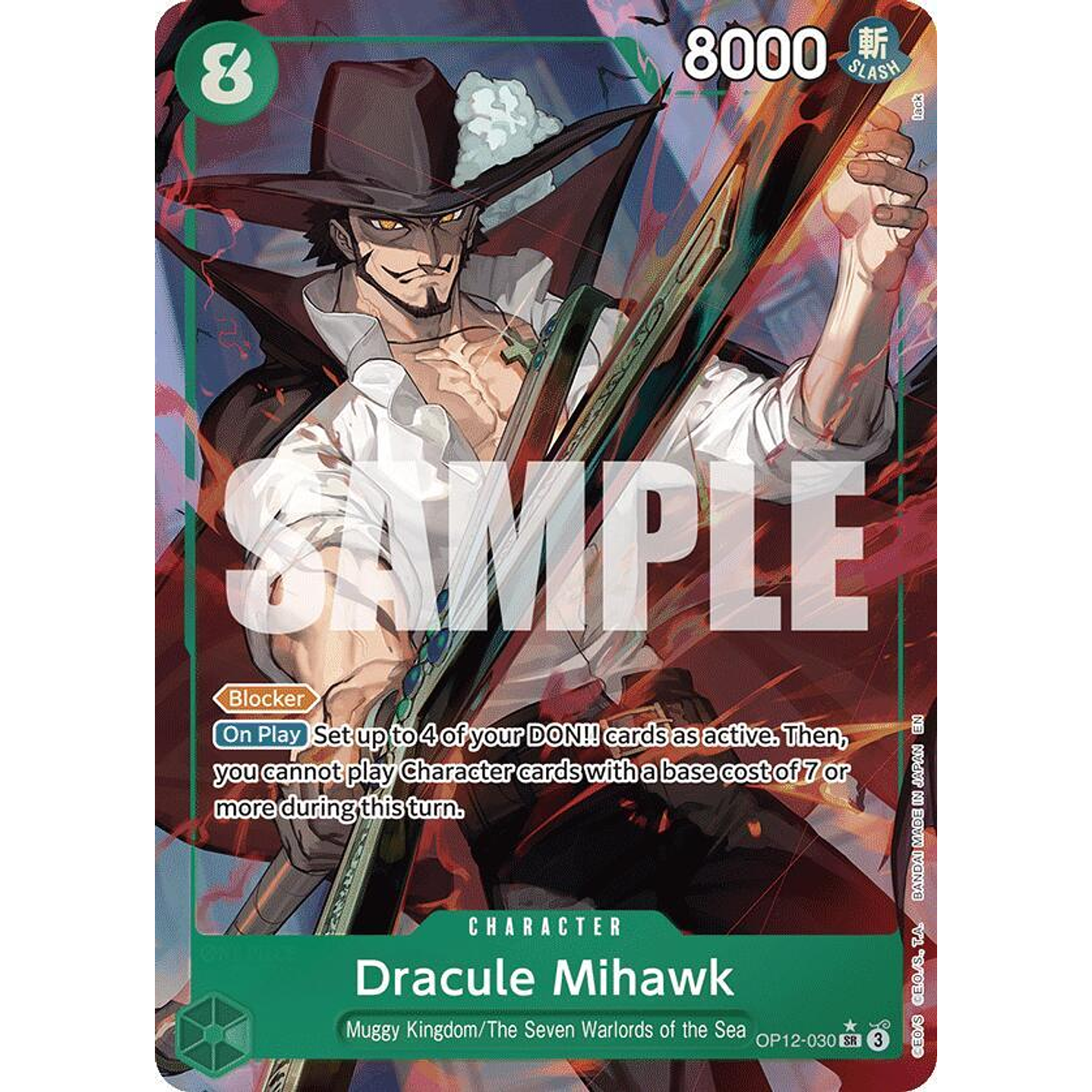 Dracule Mihawk (OP12-030) - Alternative-Art