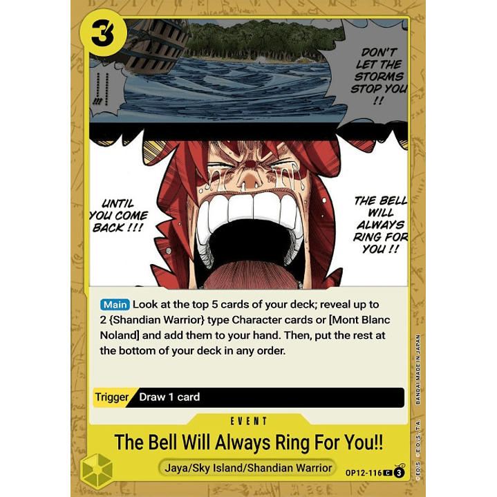 We'll Ring the Bell Waiting for You!! (OP12-116)