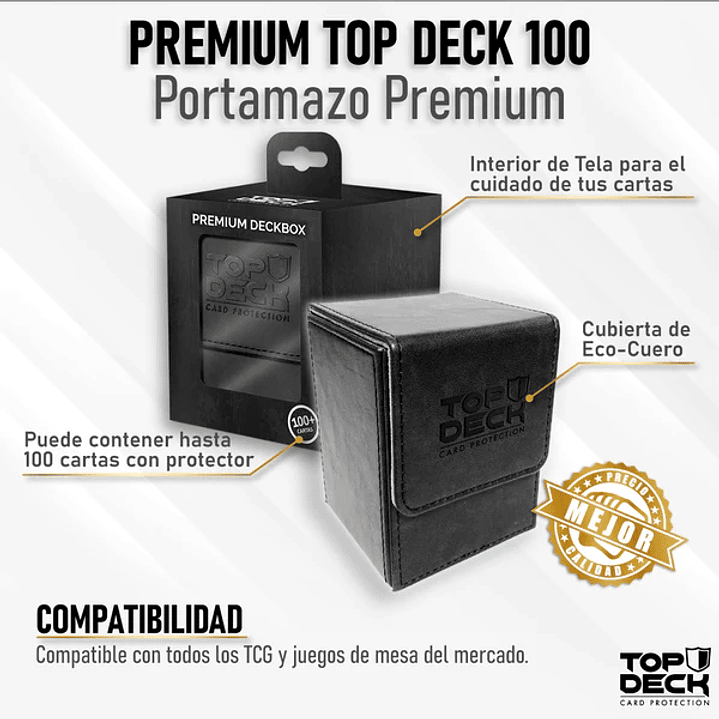 Portamazos Premium | TOPDECK 100 color Negro 1