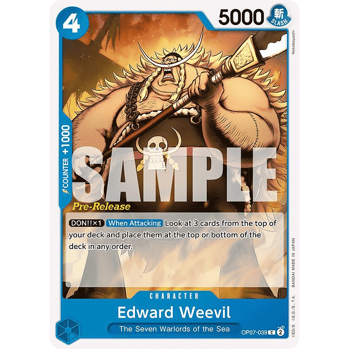 Edward Weevil (OP07-039) - Pre-Release