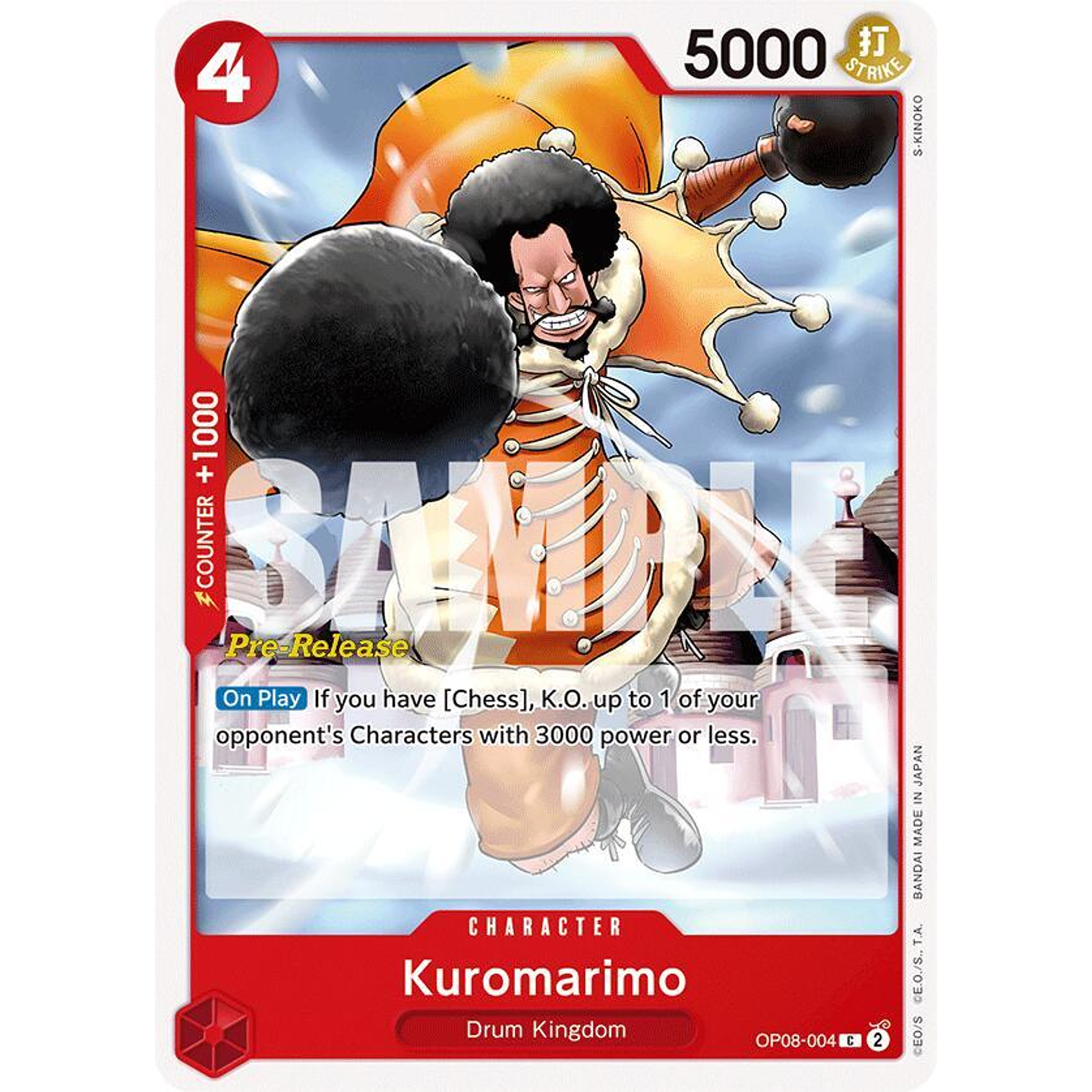 Kuromarimo (OP08-004) - Pre-Release