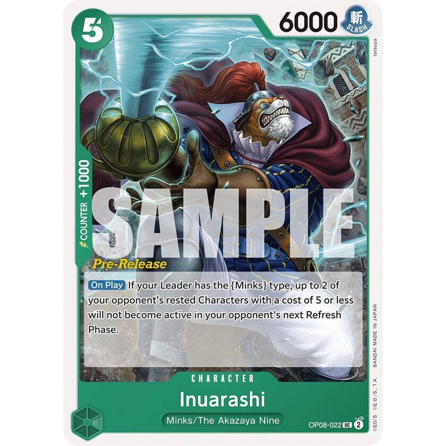 Inuarashi (OP08-022) - Pre-Release