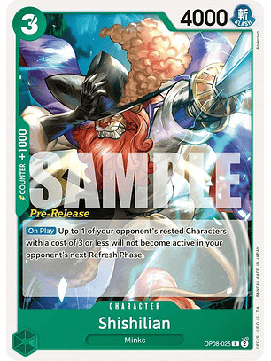 Shishilian (OP08-025) - Pre-Release