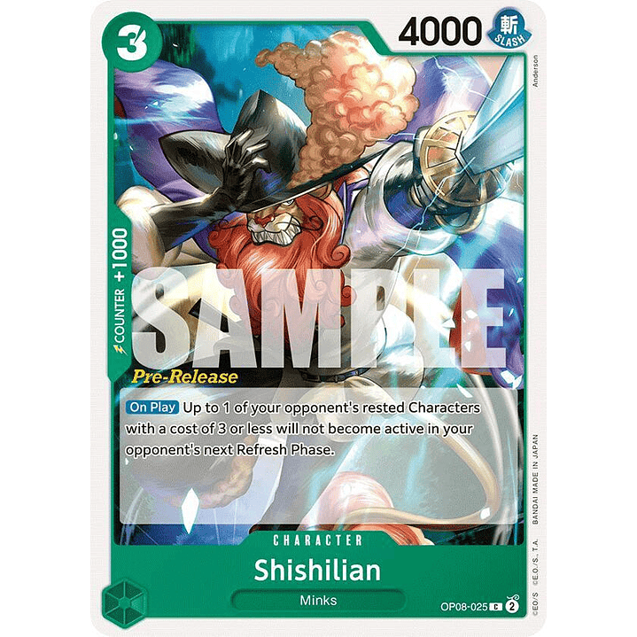 Shishilian (OP08-025) - Pre-Release