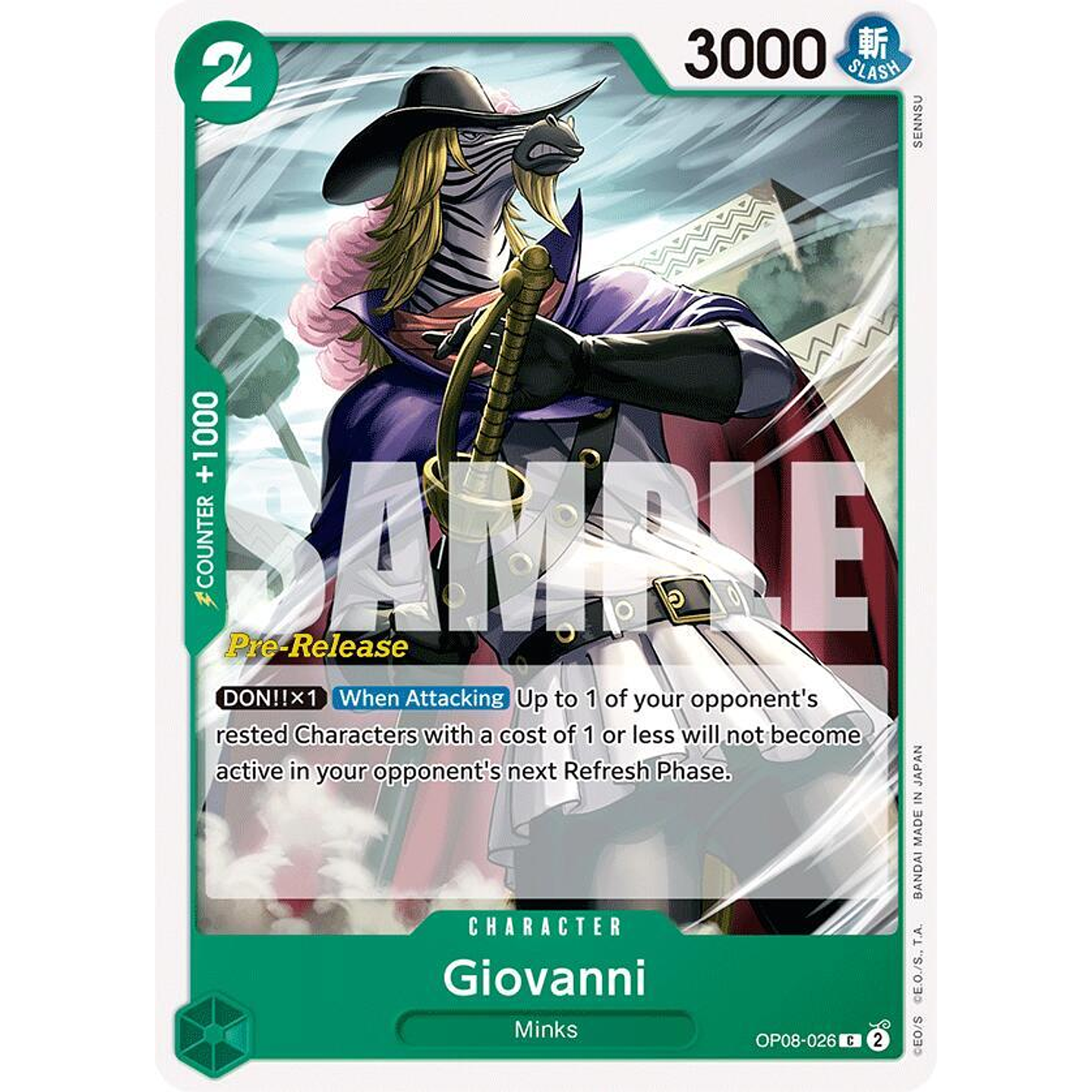 Giovanni (OP08-026) - Pre-Release