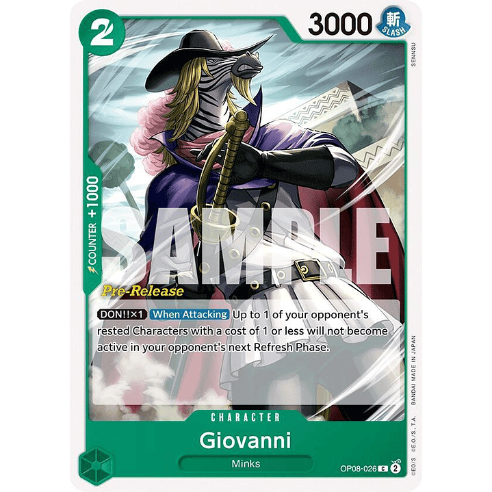 Giovanni (OP08-026) - Pre-Release