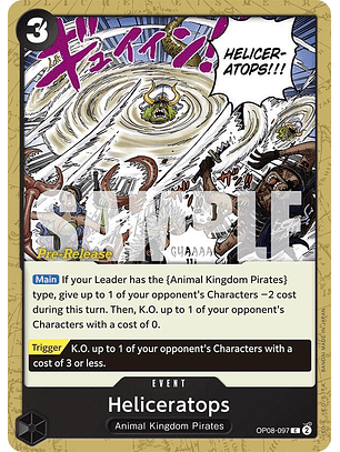 Heliceratops (OP08-097) - Pre-Release