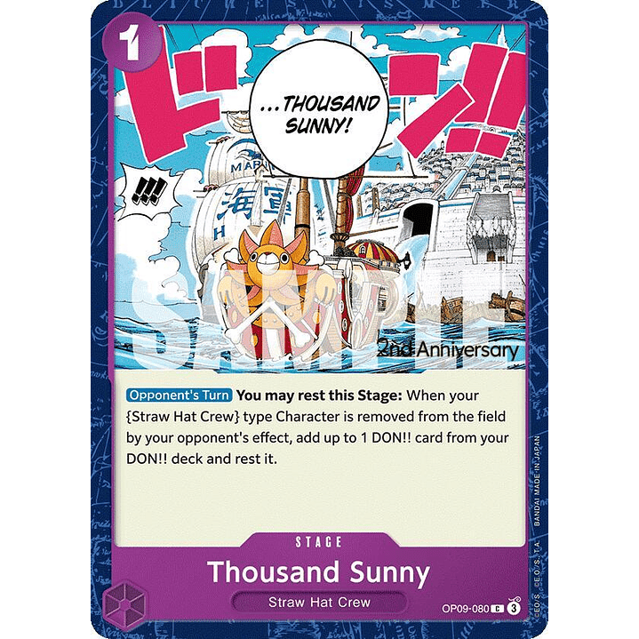 Thousand Sunny (OP09-080) - 2nd-Anniversary