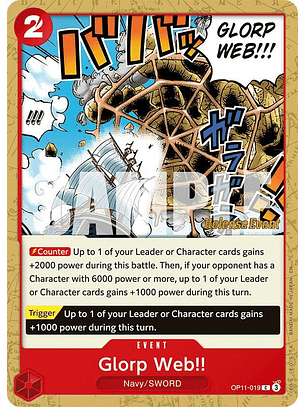Glorp Web!! (OP11-019) - Pre-Release