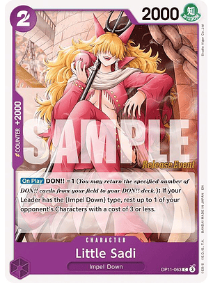 Little Sadi (OP11-063) - Pre-Release