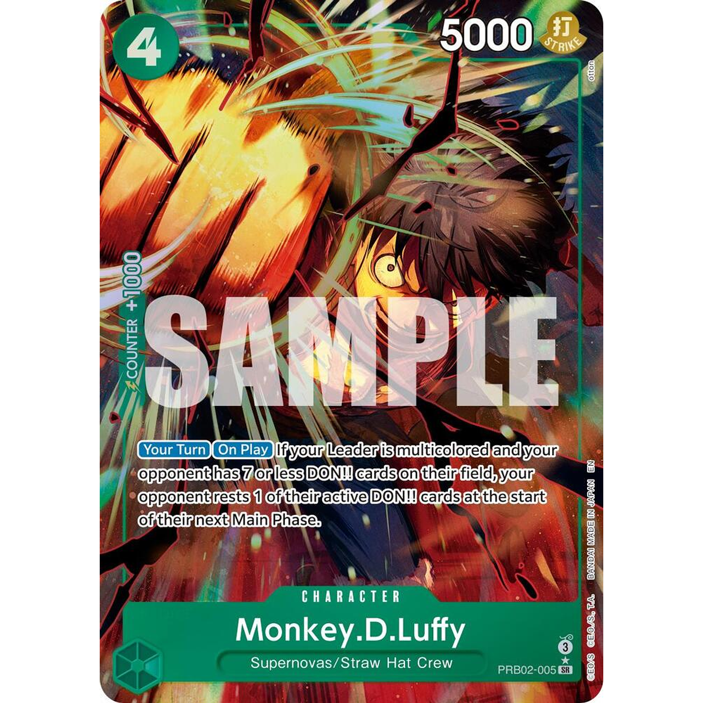 Monkey.D.Luffy (PRB02-005) - Alternative-Art