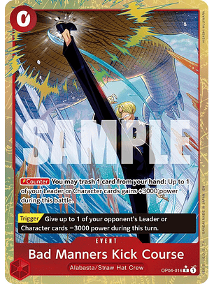 Bad Manners Kick Course (OP04-016) - Alternative-Art-PRB