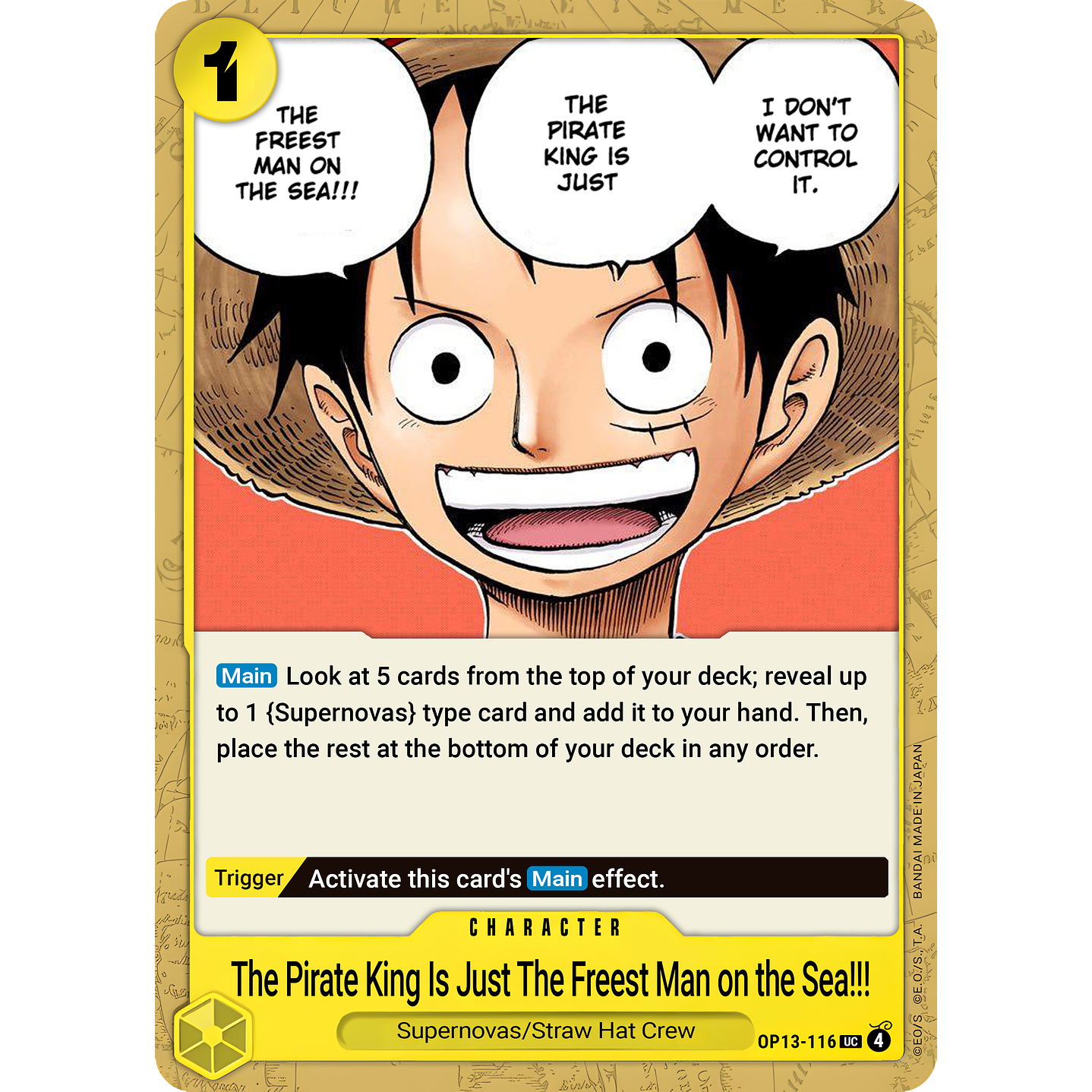 The One Who Is the Most Free Is the Pirate King!!! (OP13-116)
