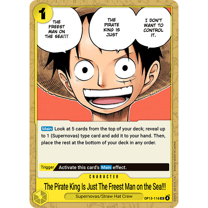 The One Who Is the Most Free Is the Pirate King!!! (OP13-116)