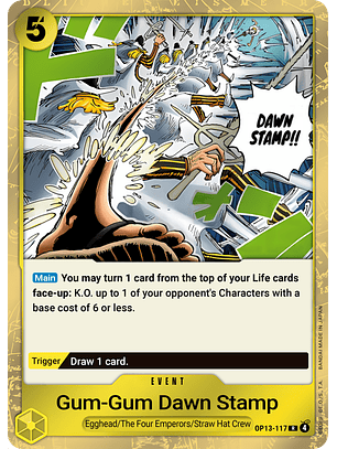 Gum-Gum Dawn Stamp (OP13-117)
