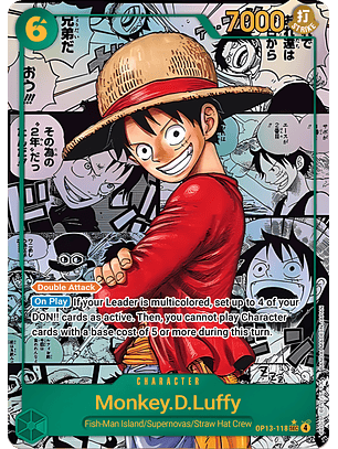 Monkey.D.Luffy (OP13-118) - Alternative-Art-Manga