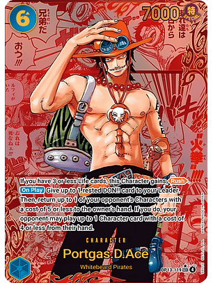 Portgas.D.Ace (OP13-119) - Alternative-Art-Manga-Red