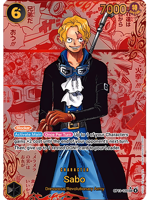 Sabo (OP13-120) - Alternative-Art-Manga-Red
