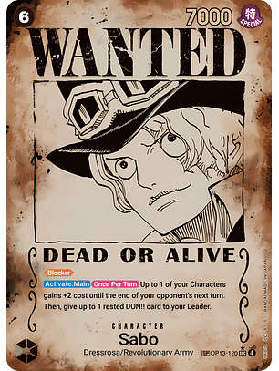 Sabo (OP13-120) - Wanted-Poster