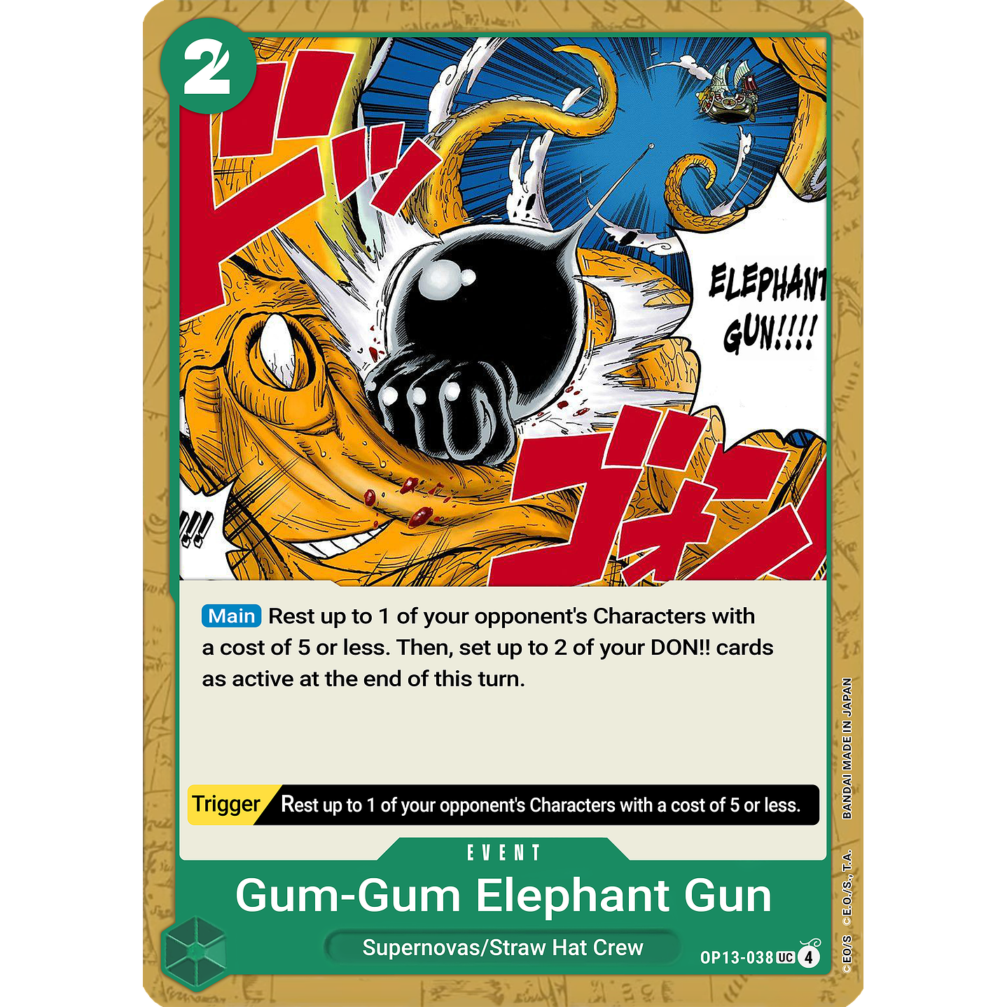 Gum-Gum Elephant Gun (OP13-038)