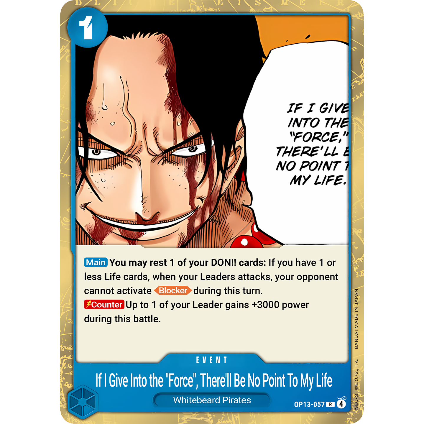 If I Bowed Down to Power, What's the Point in Living? (OP13-057)