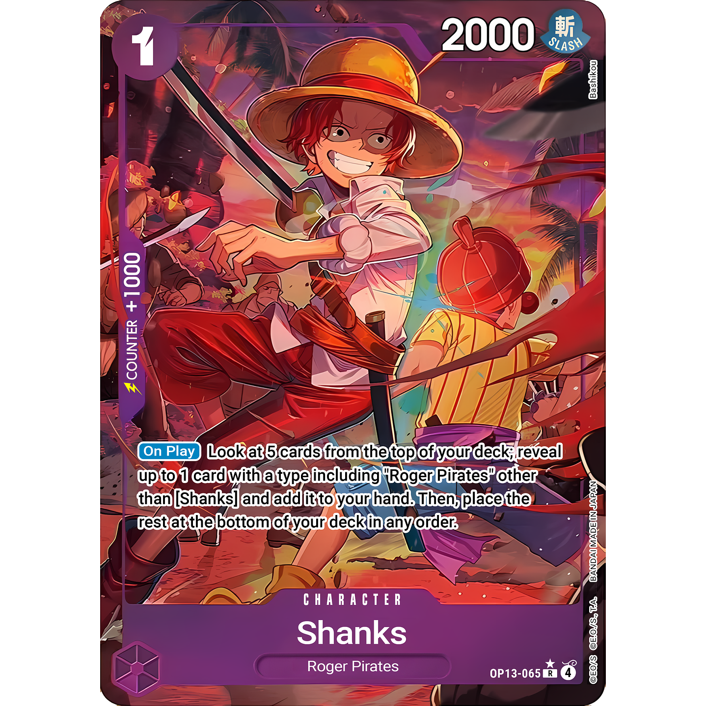 Shanks (OP13-065) - Alternative-Art