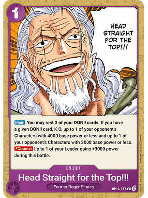 Go All the Way to the Top!! (OP13-077)