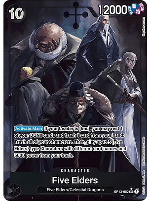 Five Elders (OP13-082) - Alternative-Art
