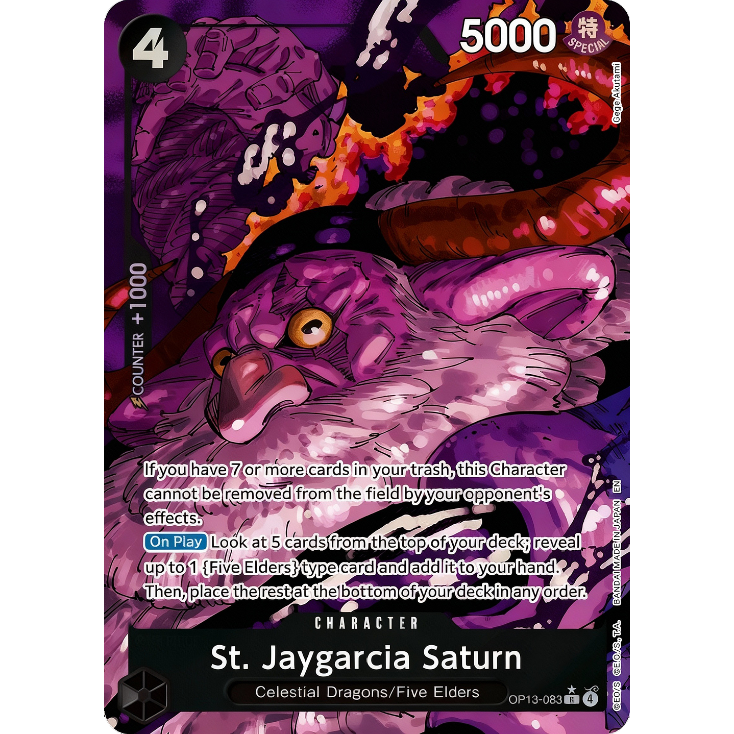 St. Jaygarcia Saturn (OP13-083) - Alternative-Art