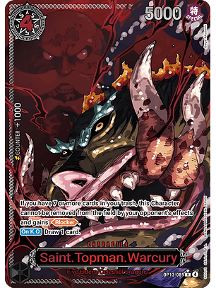 St. Topman Warcury (OP13-089) - Alternative-Art-Red