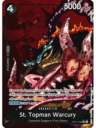 St. Topman Warcury (OP13-089) - Alternative-Art