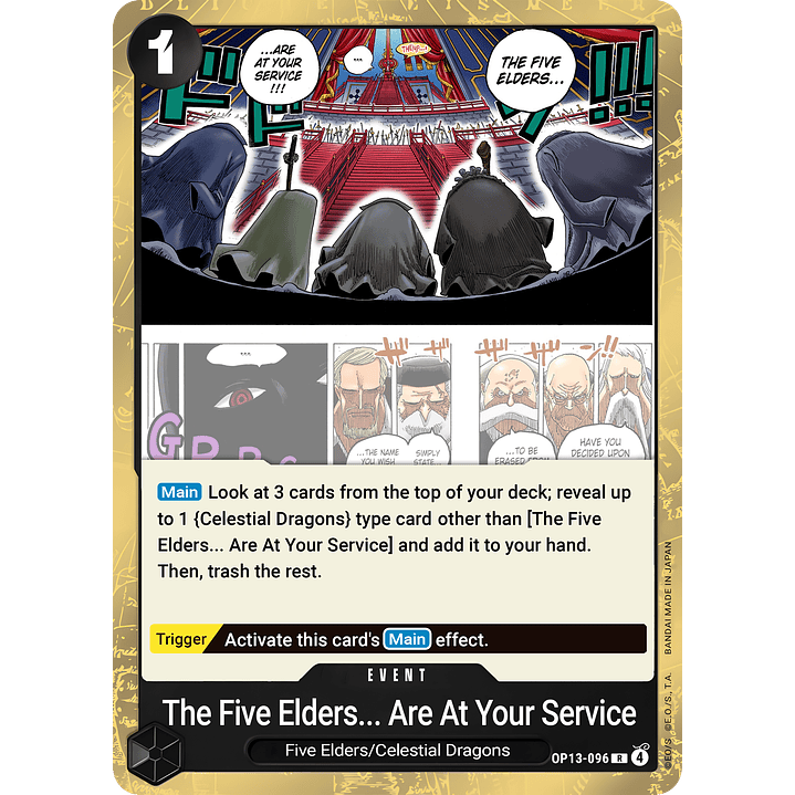 The Five Elders Are at Your Service!!! (OP13-096)