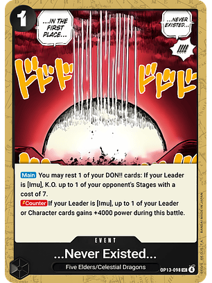 Never Existed... in the First Place... (OP13-098)
