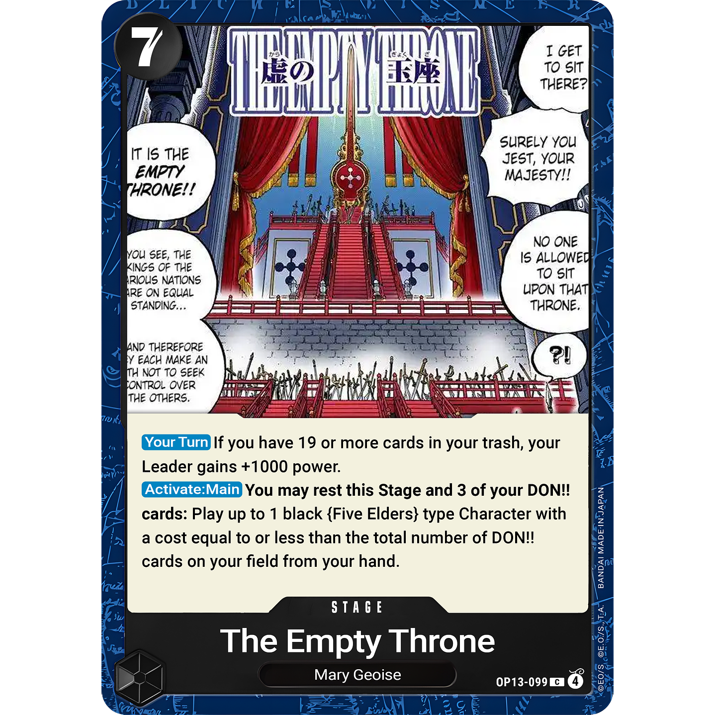 The Empty Throne (OP13-099)
