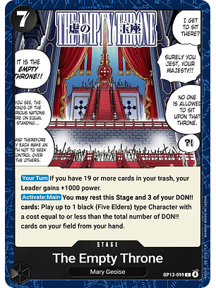 The Empty Throne (OP13-099)