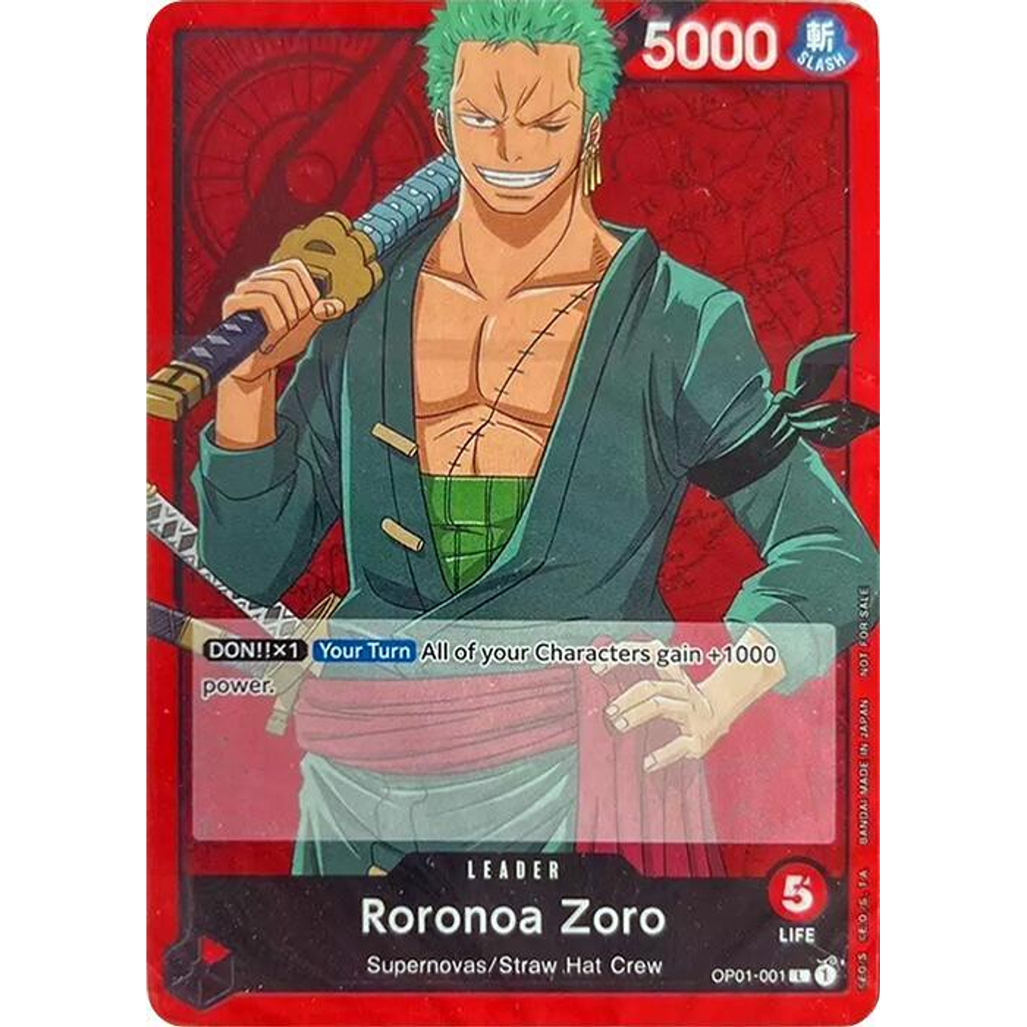 Roronoa Zoro (OP01-001) - Demo-Deck