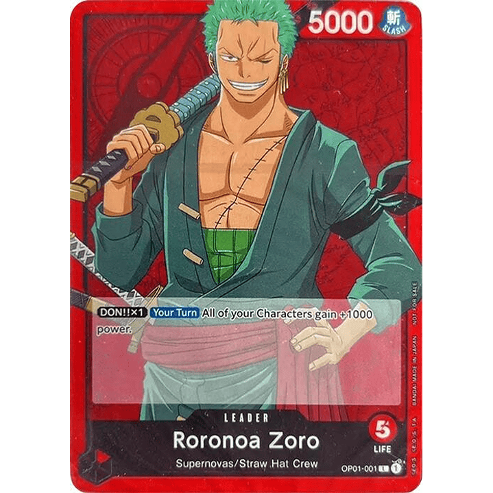Roronoa Zoro (OP01-001) - Demo-Deck