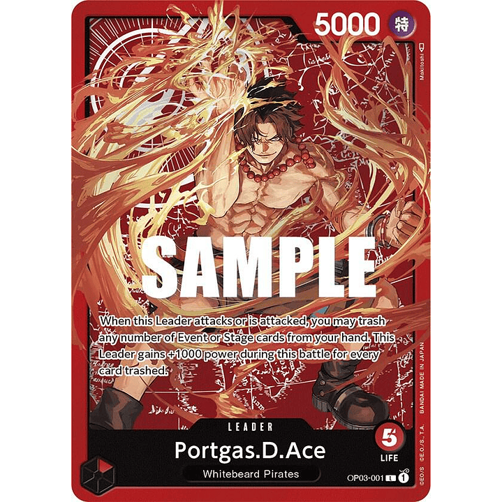 Portgas.D.Ace (OP03-001) - Special-Goods-Set-Ace-Sabo-Luffy