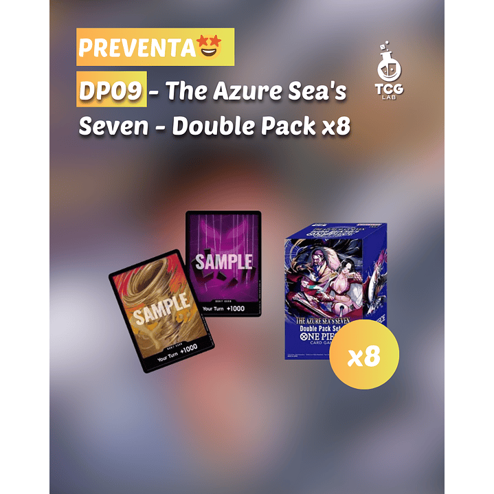 [PREVENTA] One Piece TCG: Double Pack Set Volume 9 [DP09] x8