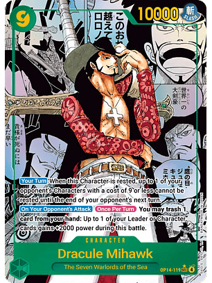 Dracule Mihawk (OP14-119) - Alternative-Art-Manga