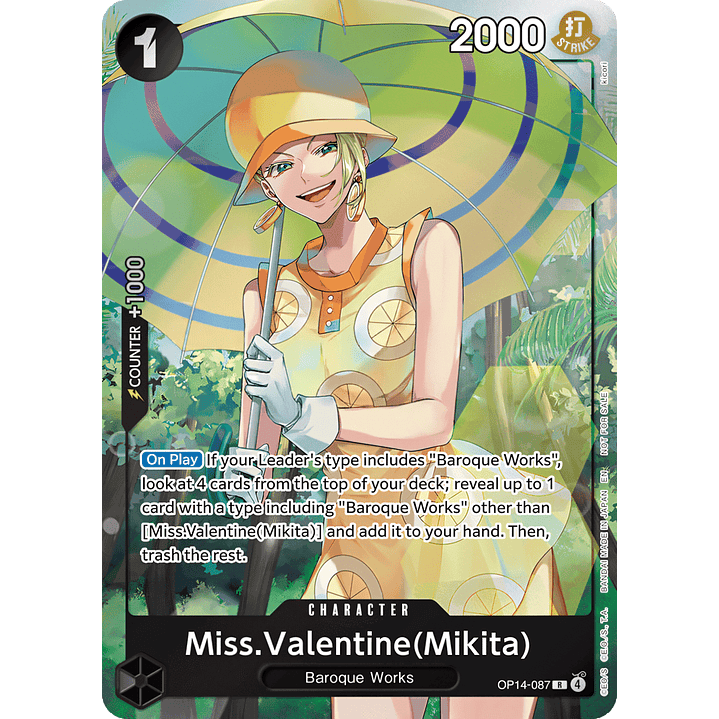 Miss.Valentine(Mikita) (OP14-087) - Dash-Pack