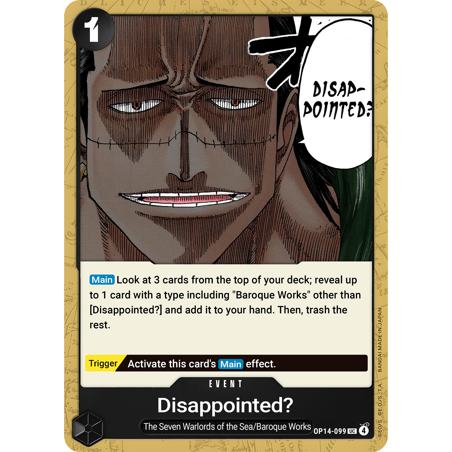 Disappointed? (OP14-099)