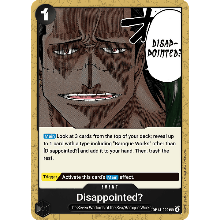 Disappointed? (OP14-099)