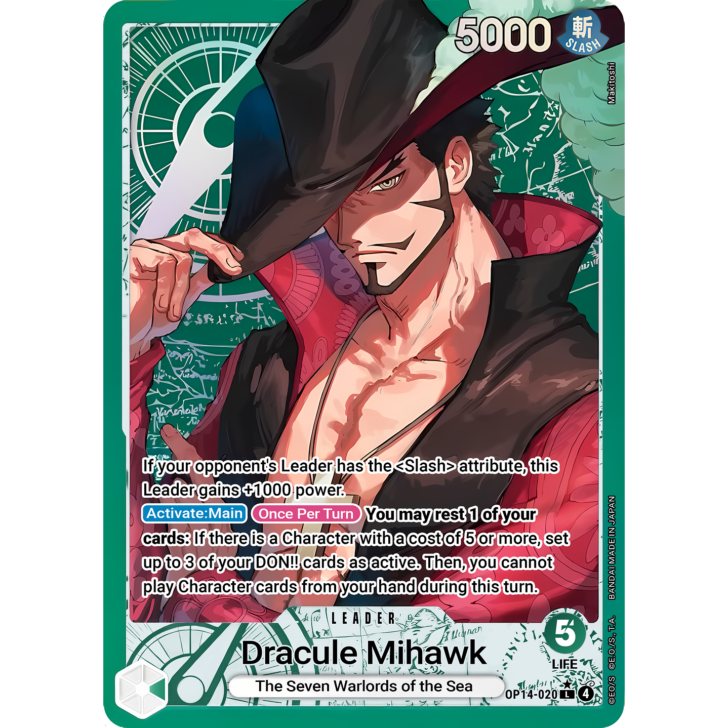 Dracule Mihawk (OP14-020) - Alternative-Art