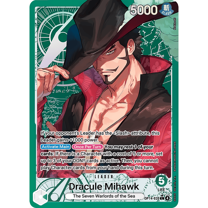 Dracule Mihawk (OP14-020) - Alternative-Art