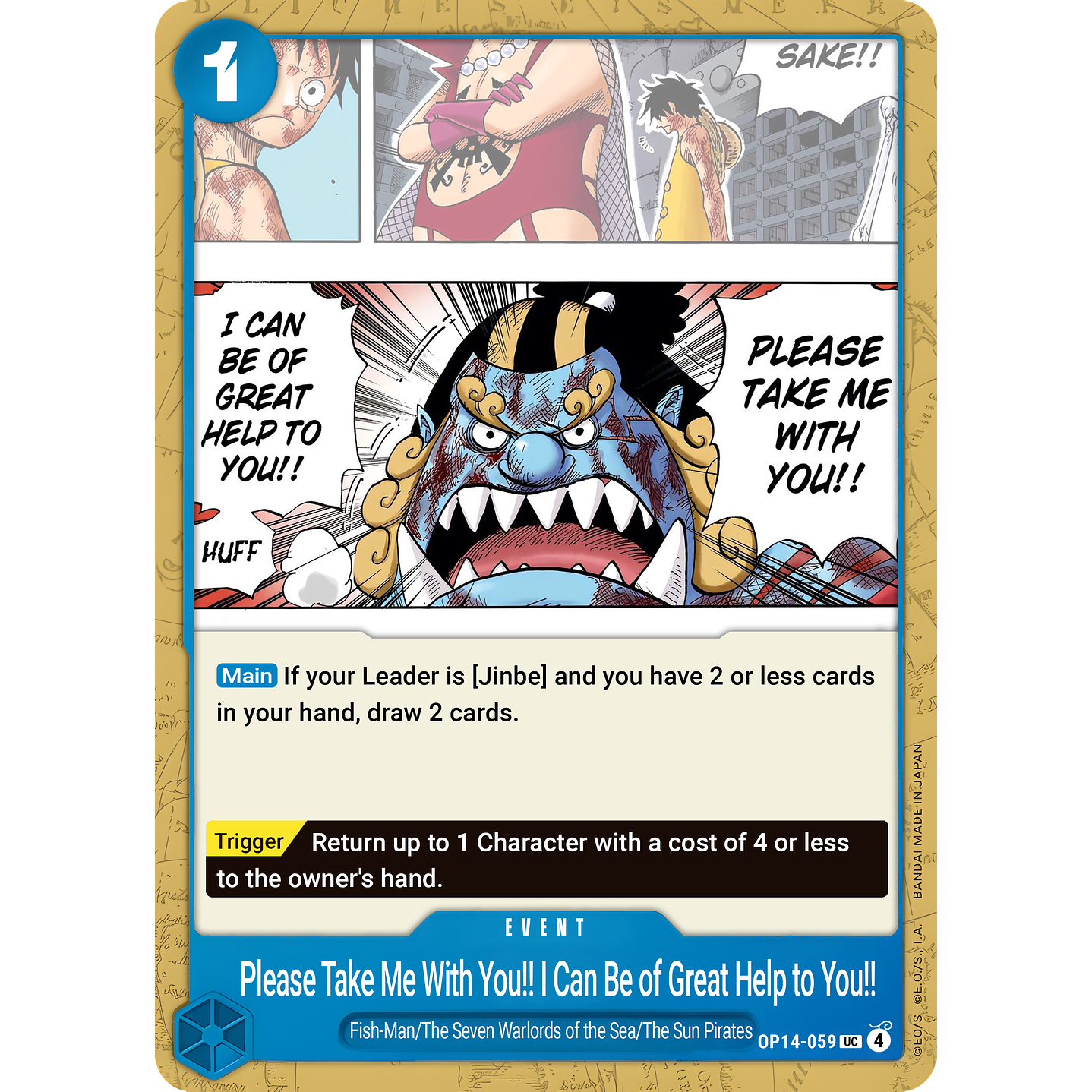 Please Take Me with You!! I Can Be of Great Help to You!! (OP14-059)