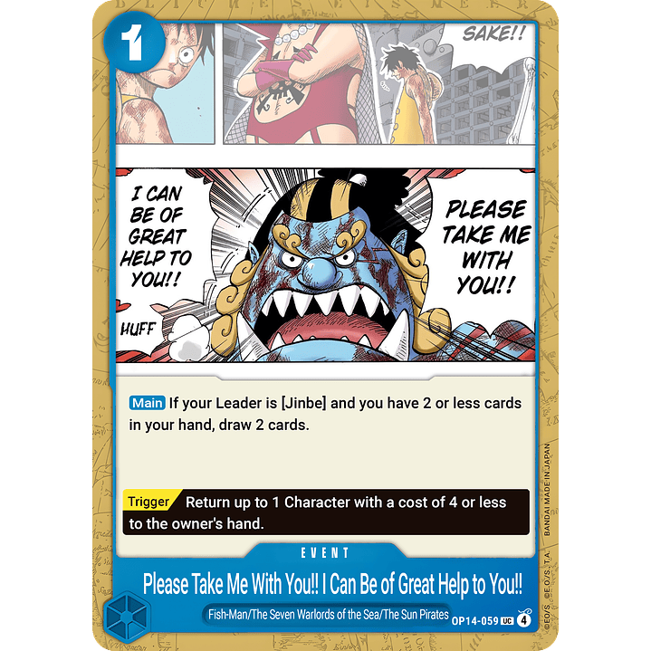 Please Take Me with You!! I Can Be of Great Help to You!! (OP14-059)